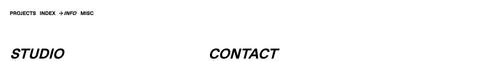 Footer · CC STUDIO landing page section