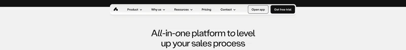 Features · Amplemarket landing page section