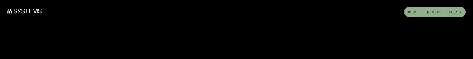Hero · SYSTEMS landing page section