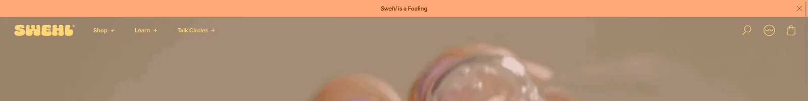 Hero · Swehl landing page section