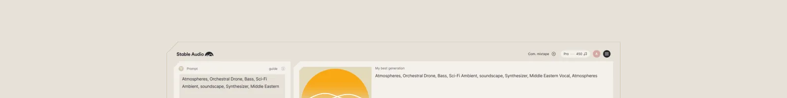 Features · Stable Audio landing page section