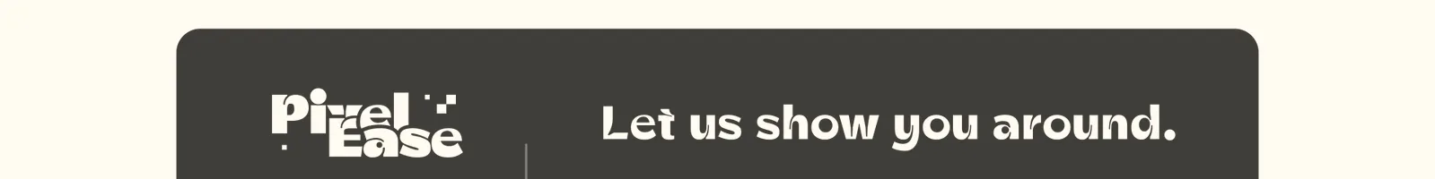 Footer · PixelEase landing page section