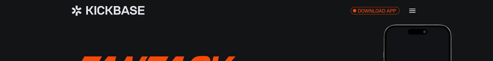 https://www.kickbase.com/ landing page section