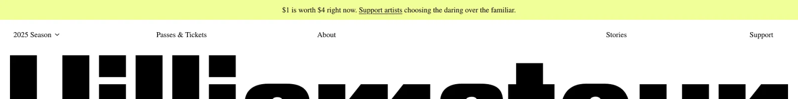 https://www.wtfestival.org/ landing page section