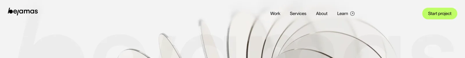 https://bejamas.com/ landing page section