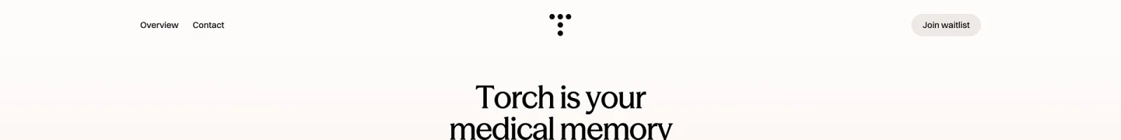 https://torchapp.com/ landing page section