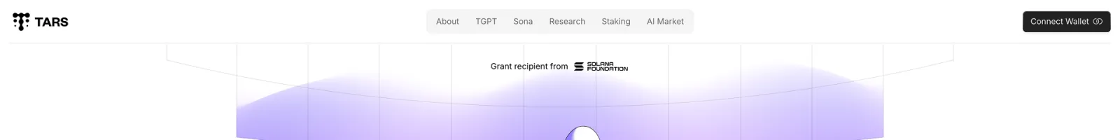 https://tars.pro/ landing page section