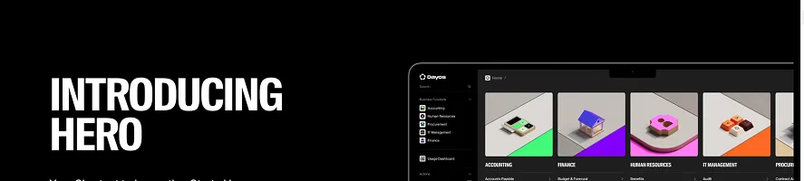 Dayos landing page section