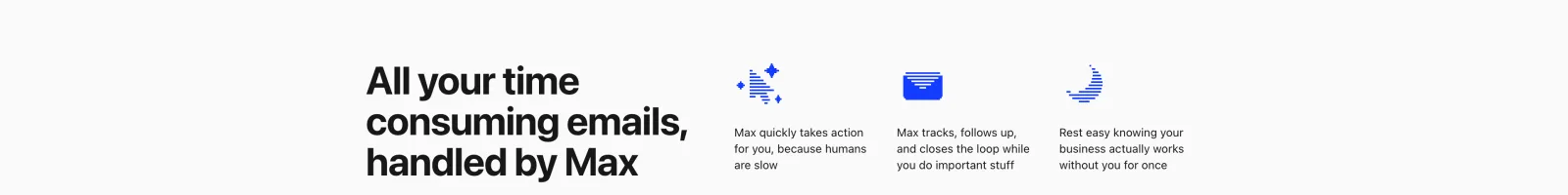 Headroom landing page section