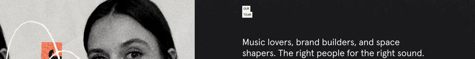 Cassette Music landing page section