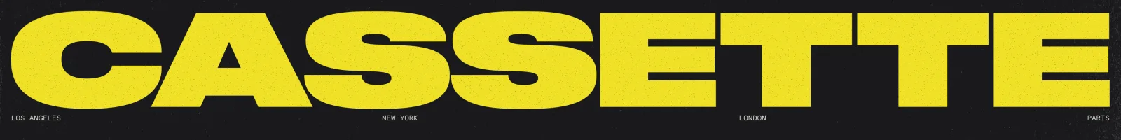 Cassette Music landing page section