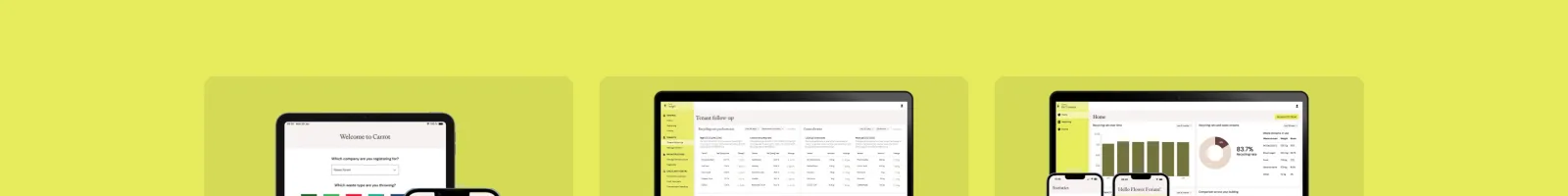 Carrot landing page section