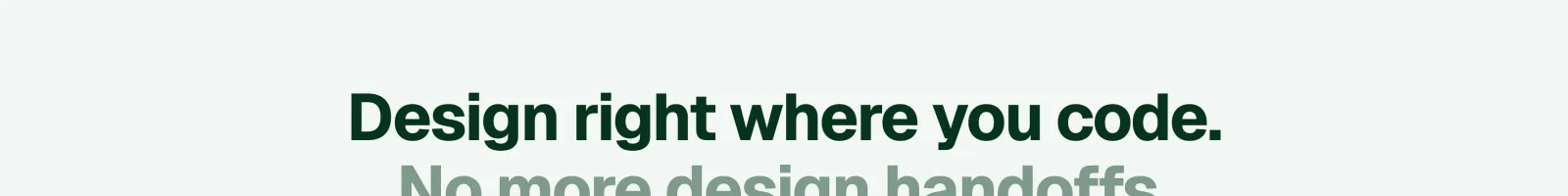 Pencil landing page section