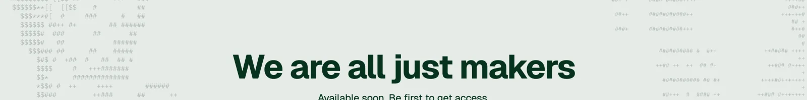 Pencil landing page section