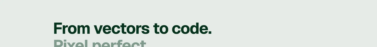 Pencil landing page section