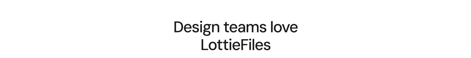 Lottiefiles landing page section