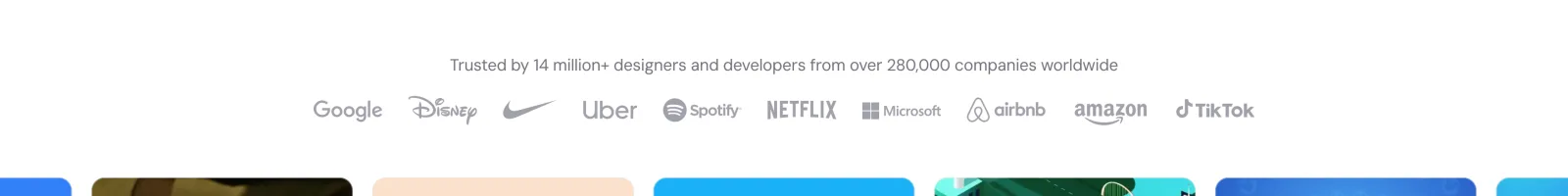 Lottiefiles landing page section