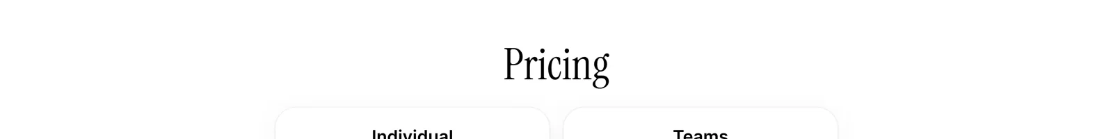 Voicenotes landing page section