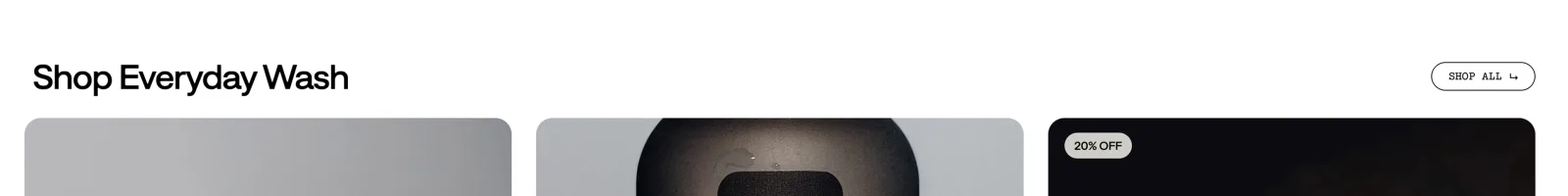 Mud landing page section