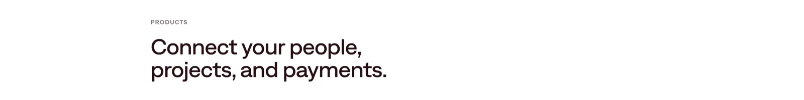 Miter landing page section