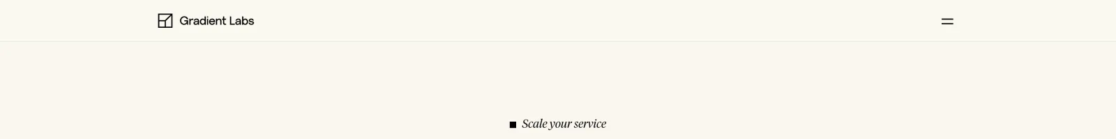 Gradient Labs landing page section