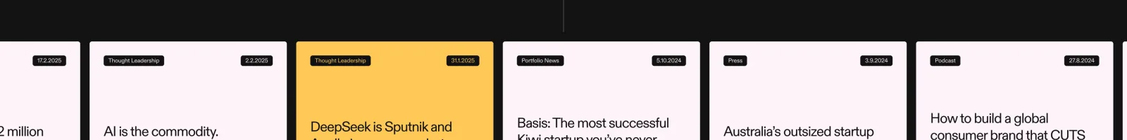 Sidestage landing page section