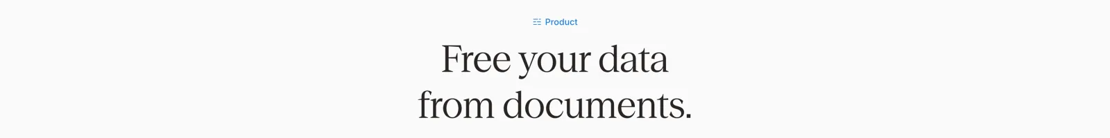 Reducto landing page section