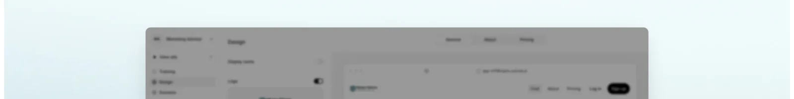 Outchat landing page section