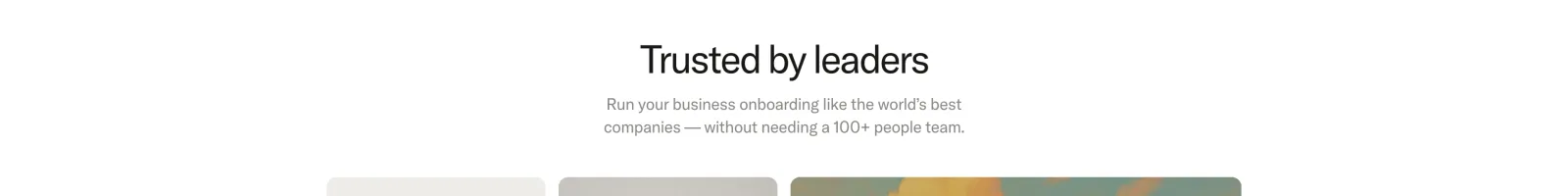 Duna landing page section