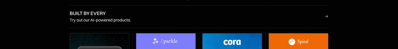 Every landing page section
