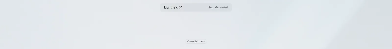 Lightfield landing page section