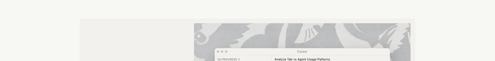 Cursor landing page section