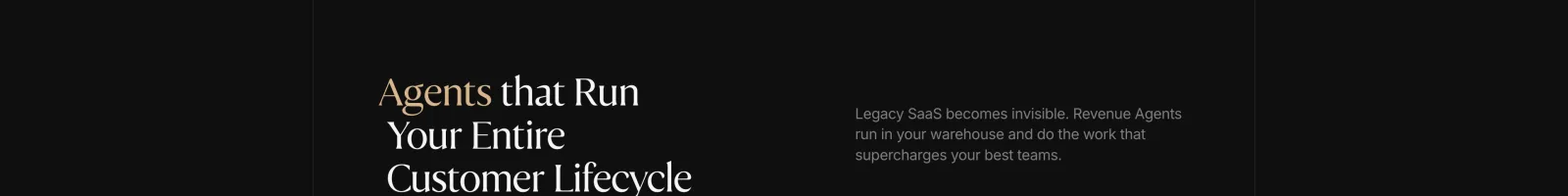 Rox landing page section