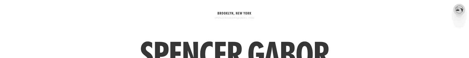 Hero · Spencer Gabor landing page section