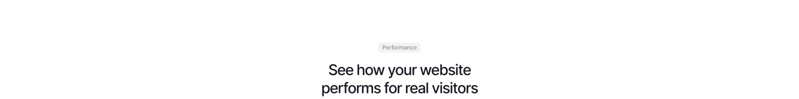 Visitors Now landing page section
