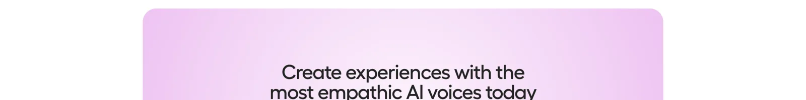 Hume.ai landing page section