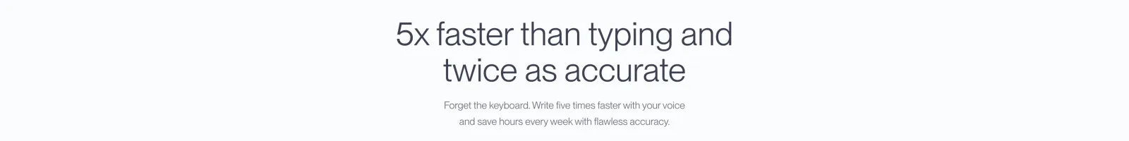 Aquavoice landing page section
