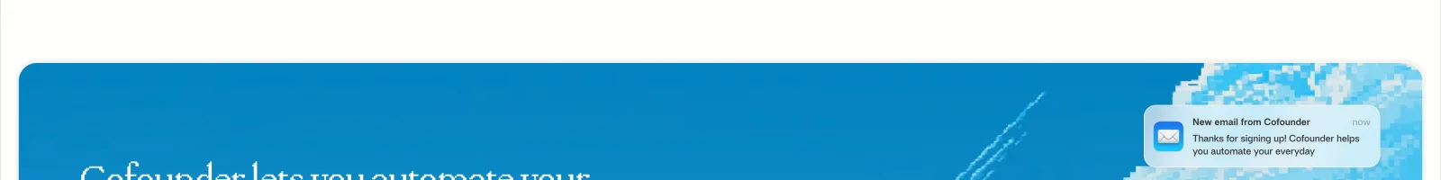 General Intelligence Company landing page section