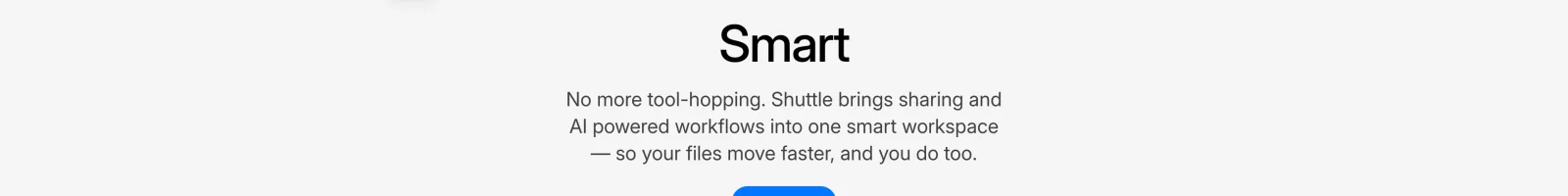 Shuttle Zip landing page section