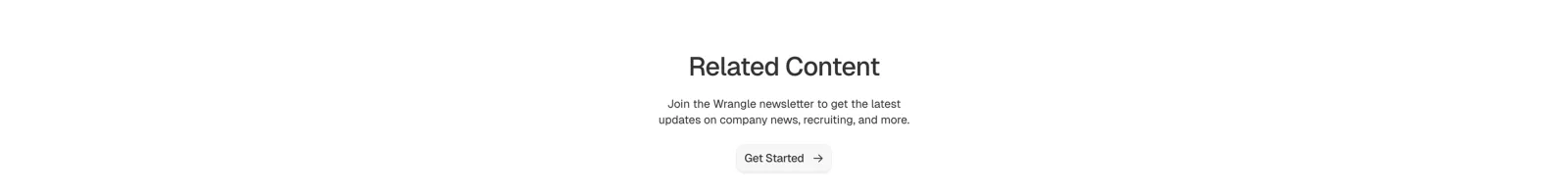 Wrangle landing page section