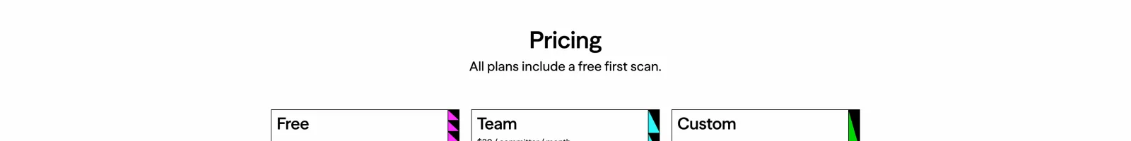 Detail landing page section