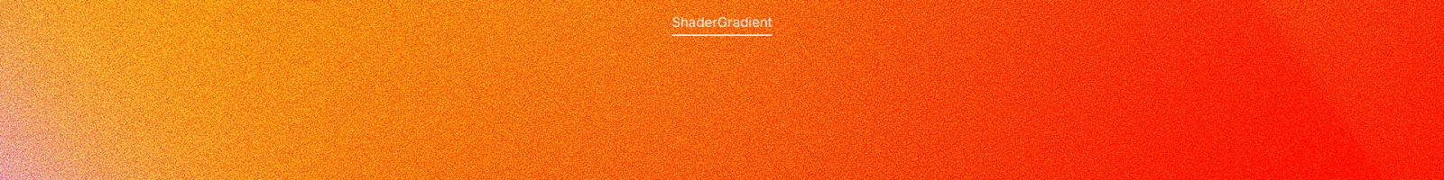 Shader Gradient landing page section