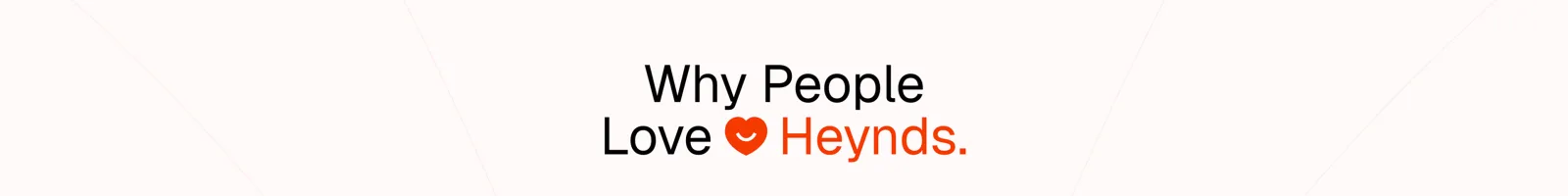 Heynds landing page section