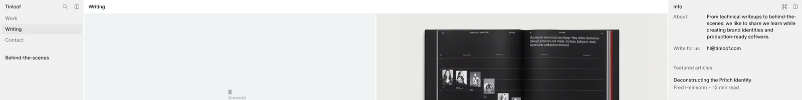 Tinloof landing page section