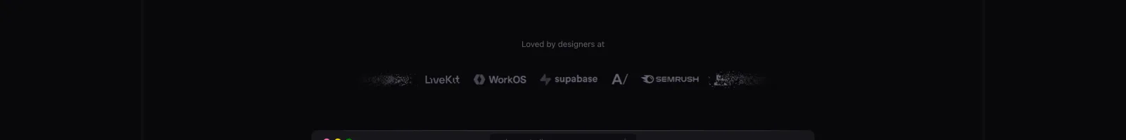Unicorn Studio landing page section