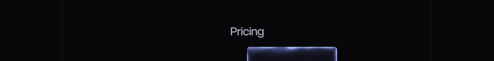 Unicorn Studio landing page section