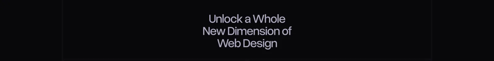 Unicorn Studio landing page section