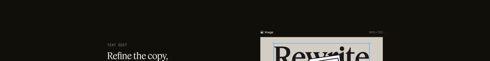 Lovart landing page section