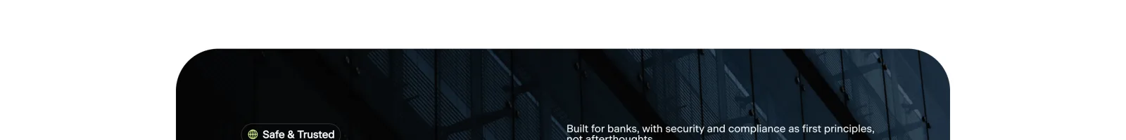 Krida landing page section
