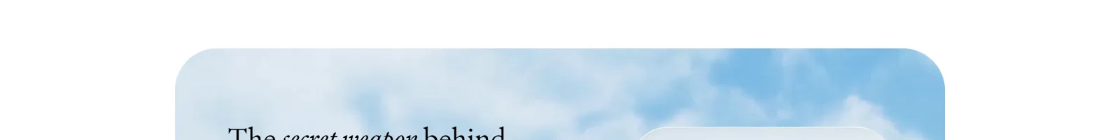 Krida landing page section